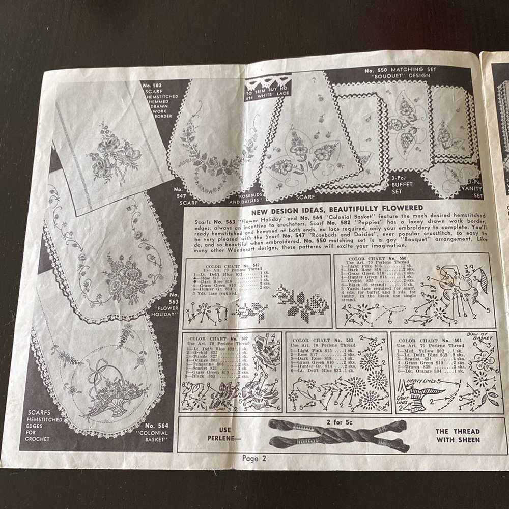 1949 Vintage Kresge Wonder Arts Needlework Booklet! - Picture 5 of 7